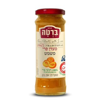 מעדן פרי משמש ללא תוספת סוכר