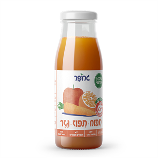 מיץ תפוח תפוז וגזר אורגני