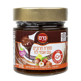 ממרח חרובים עם אגוזי לוז